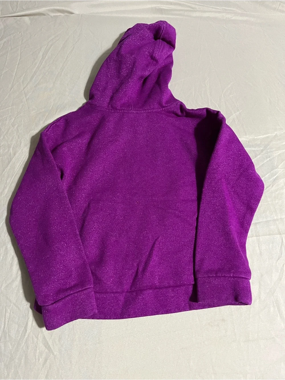 Nike Kids Hooded Sweatshirt in Vibrant Purple with Black Logo Girls Size 6X